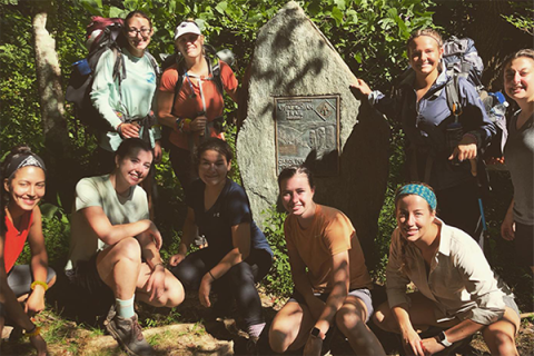 21 female engineering students spent six days backpacking in North Carolina to build resiliency and self-leadership skills