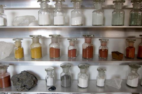 Rocks and minerals used in the production of art between the Prehistoric Era and Early Modern period.