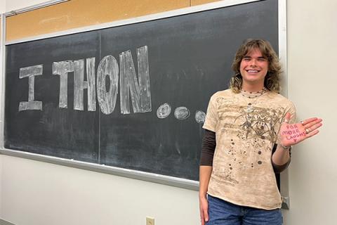 Luke Snyder, a junior in the College of Earth and Mineral Sciences, volunteers for THON and many other organizations at Penn State. He said Penn State really helped him come out of his shell and allowed him opportunities for personal growth.