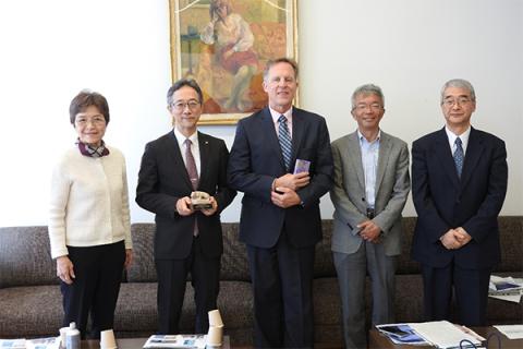 Lee Kump, dean of the College of Earth and Mineral Sciences and professor of geosciences at Penn State, visited Tohoku University and met leadership on Oct. 29 and 30, 2024.