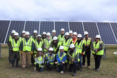 The first LandscapeU cohort visited the solar farm in Franklin County that will provide Penn State with clean energy.