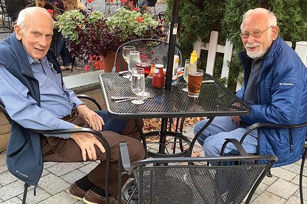 Hu Barnes, left, spent decades at Penn State shining light on research questions related to geochemistry until his death earlier this year.