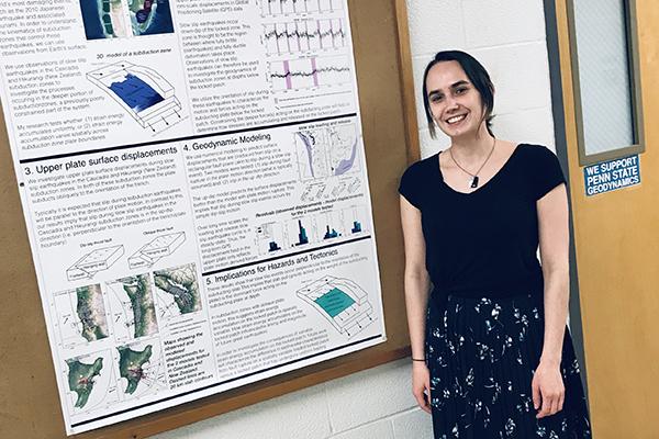 Kirsty McKenzie, a doctoral student studying geosciences at Penn State.