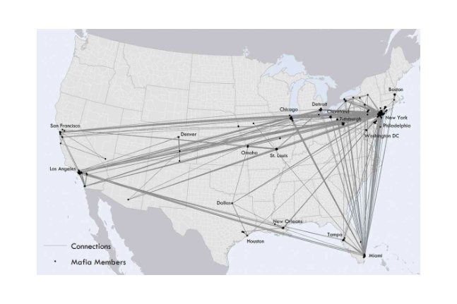 Organized crime networks — or mafia — stretched across the U.S. in the 1960s.