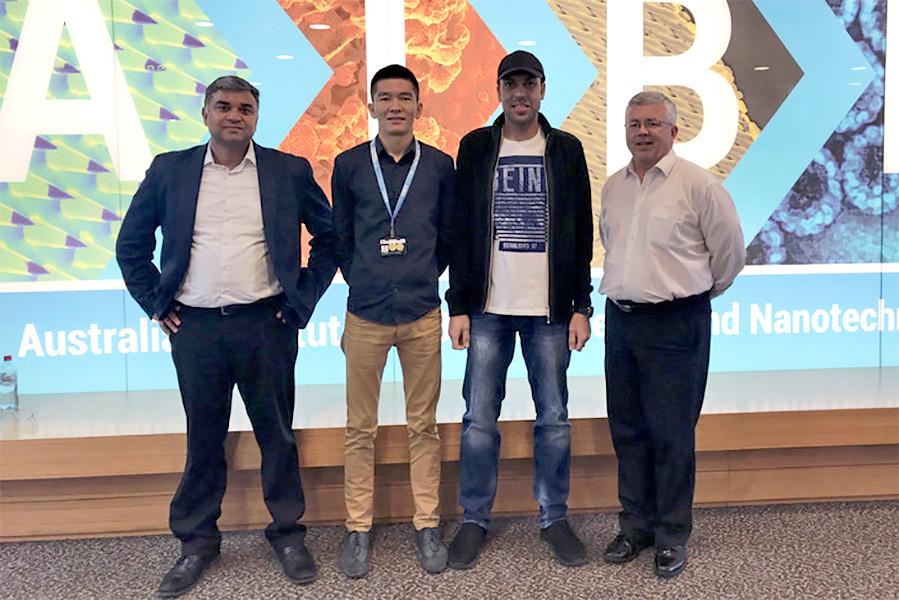 Shashank Priya (left) and Joe Shapter (right) lead an international research collaboration aimed at developing solar technology