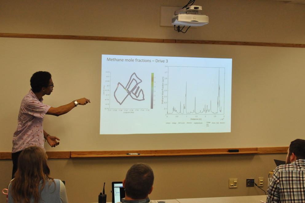 Penn State meteorology and atmospheric science students appeared before government officials to present class findings